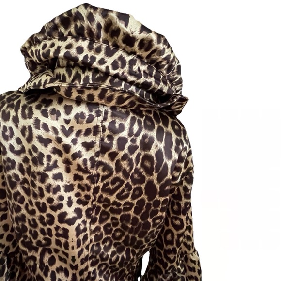 DESIGN TODAY’S Sculptural LEOPARD Print JACKET Size XL - Picture 3 of 16